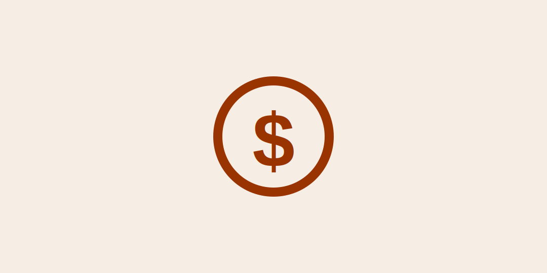 Icon representing lower costs for everyday families
